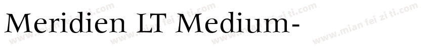 Meridien LT Medium字体转换